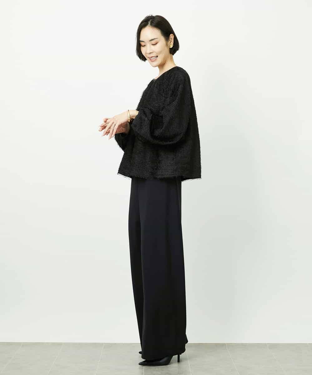 FMLDD02220 MICHEL KLEIN(ミッシェルクラン) [コージーボトム]シームレスワイドパンツ ベージュ