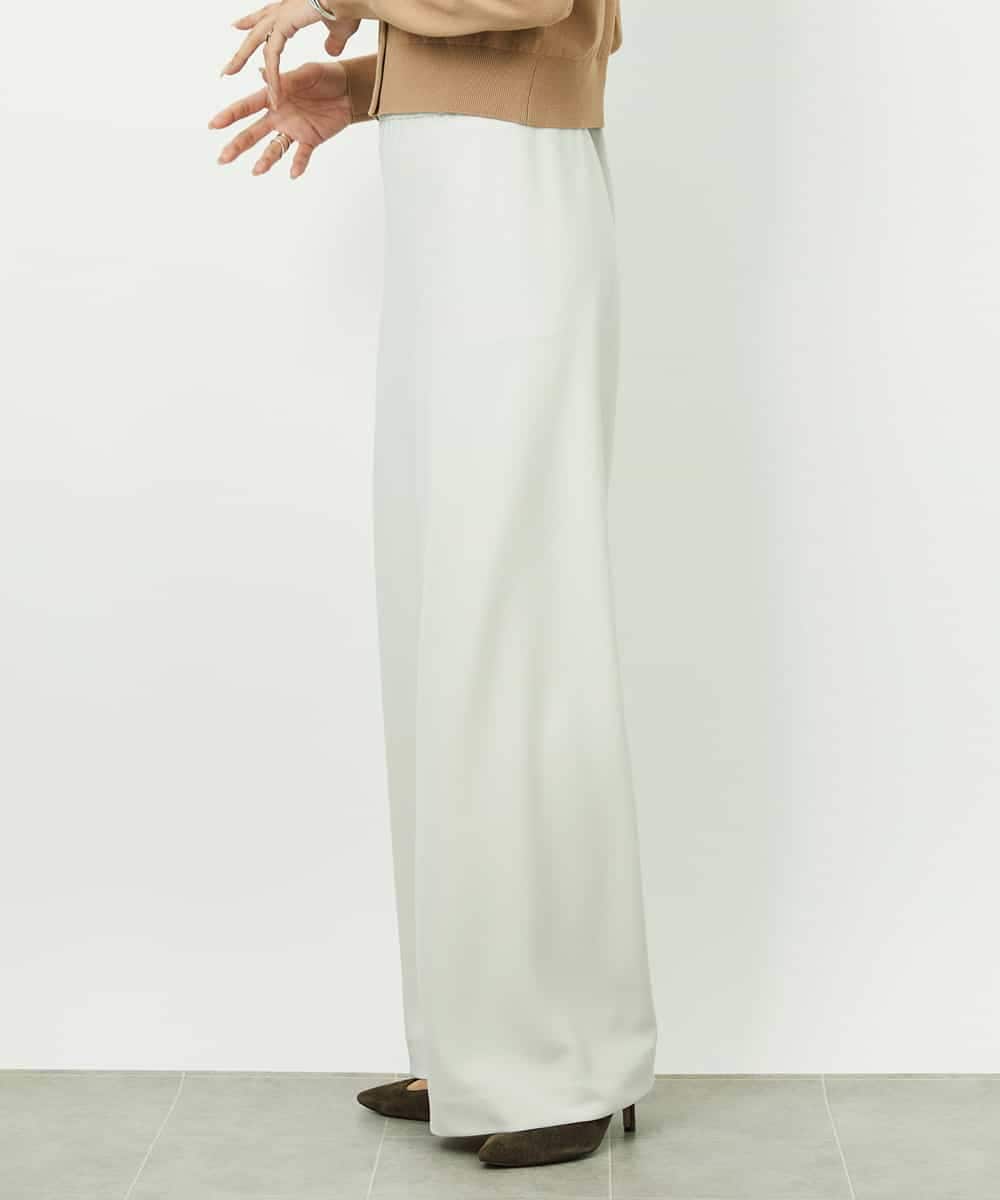 FMLDD02220 MICHEL KLEIN(ミッシェルクラン) [コージーボトム]シームレスワイドパンツ ベージュ