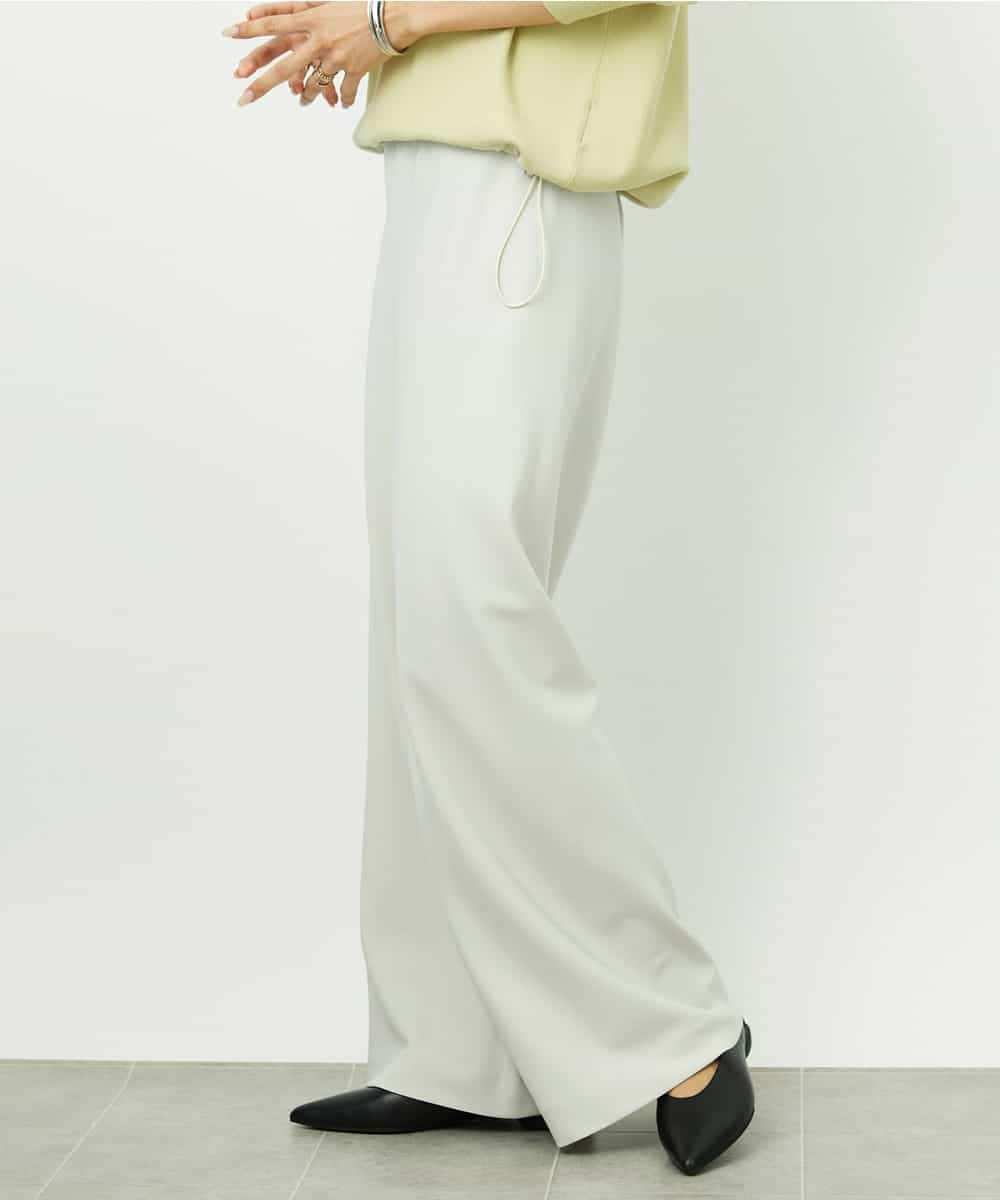 FMLDD02220 MICHEL KLEIN(ミッシェルクラン) [コージーボトム]シームレスワイドパンツ ベージュ