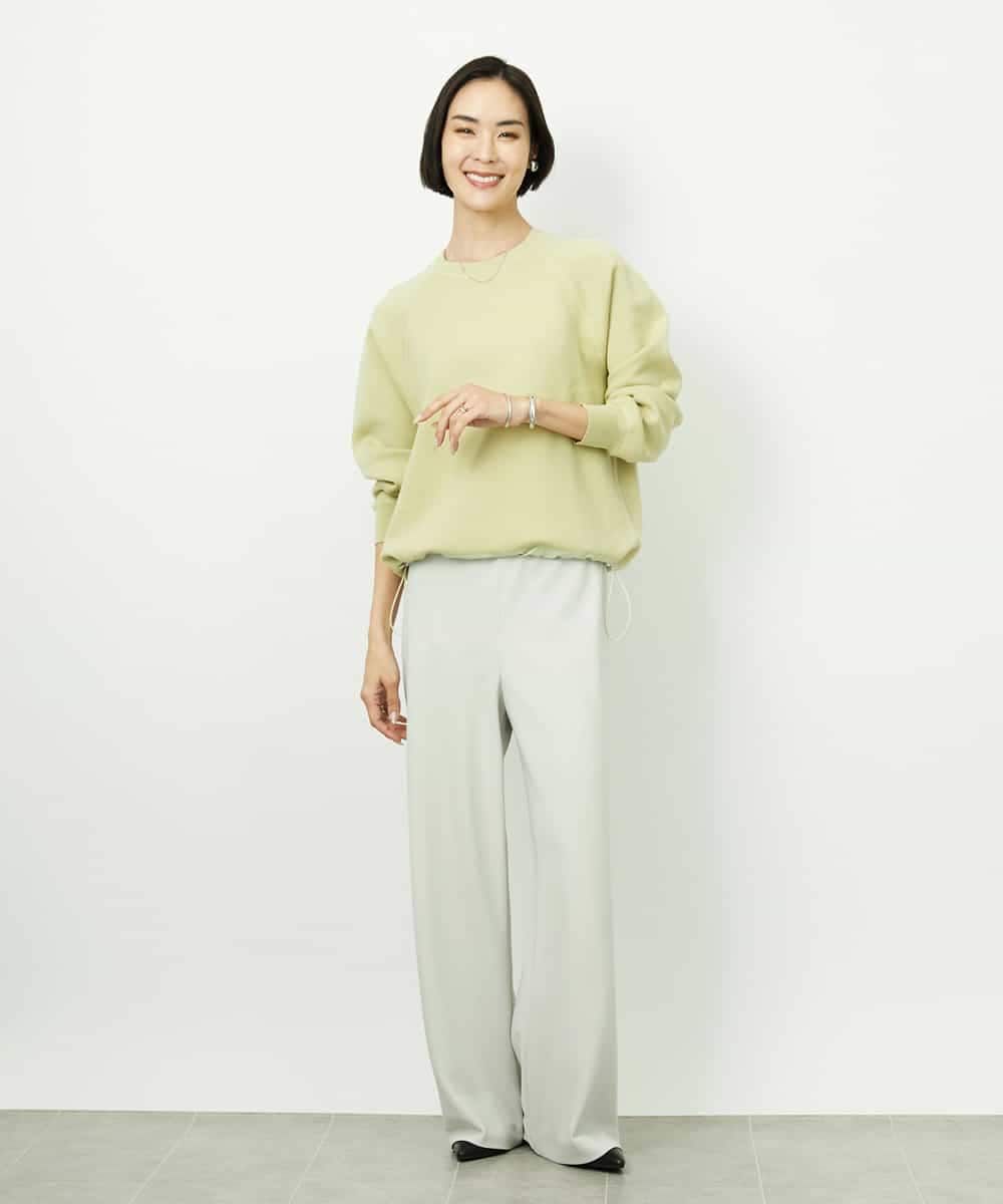 FMLDD02220 MICHEL KLEIN(ミッシェルクラン) [コージーボトム]シームレスワイドパンツ ベージュ