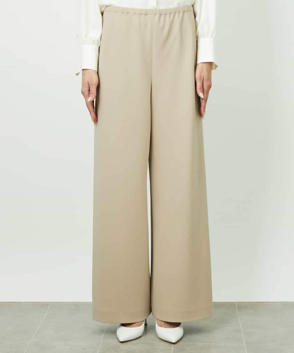 FMLDD02220 MICHEL KLEIN(ミッシェルクラン) [コージーボトム]シームレスワイドパンツ ベージュ