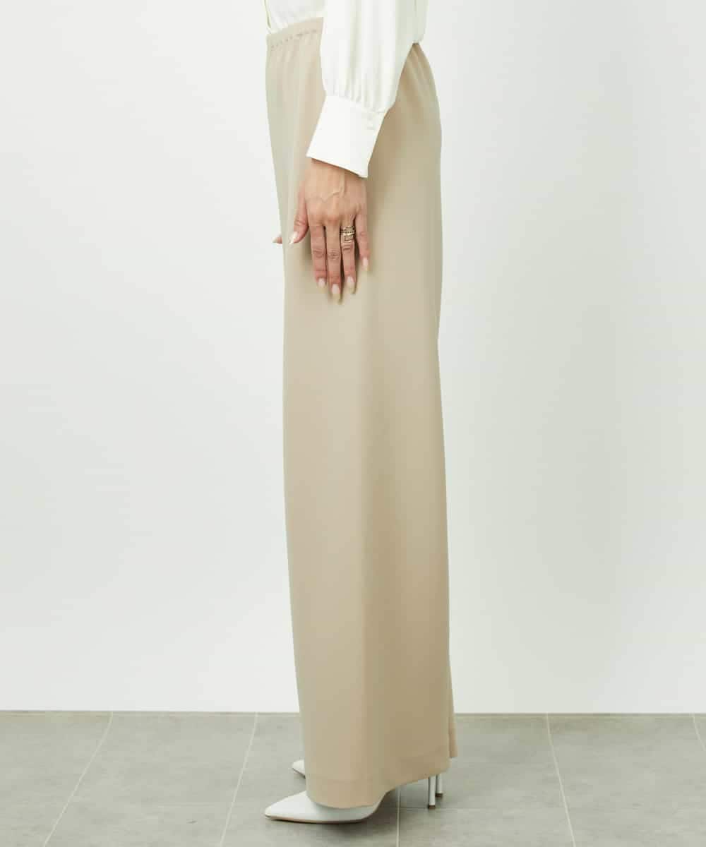 FMLDD02220 MICHEL KLEIN(ミッシェルクラン) [コージーボトム]シームレスワイドパンツ ベージュ