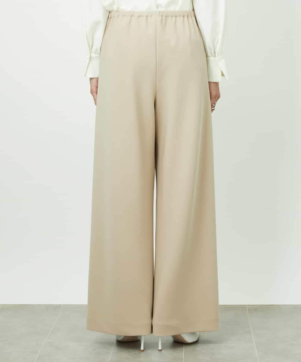 FMLDD02220 MICHEL KLEIN(ミッシェルクラン) [コージーボトム]シームレスワイドパンツ ベージュ