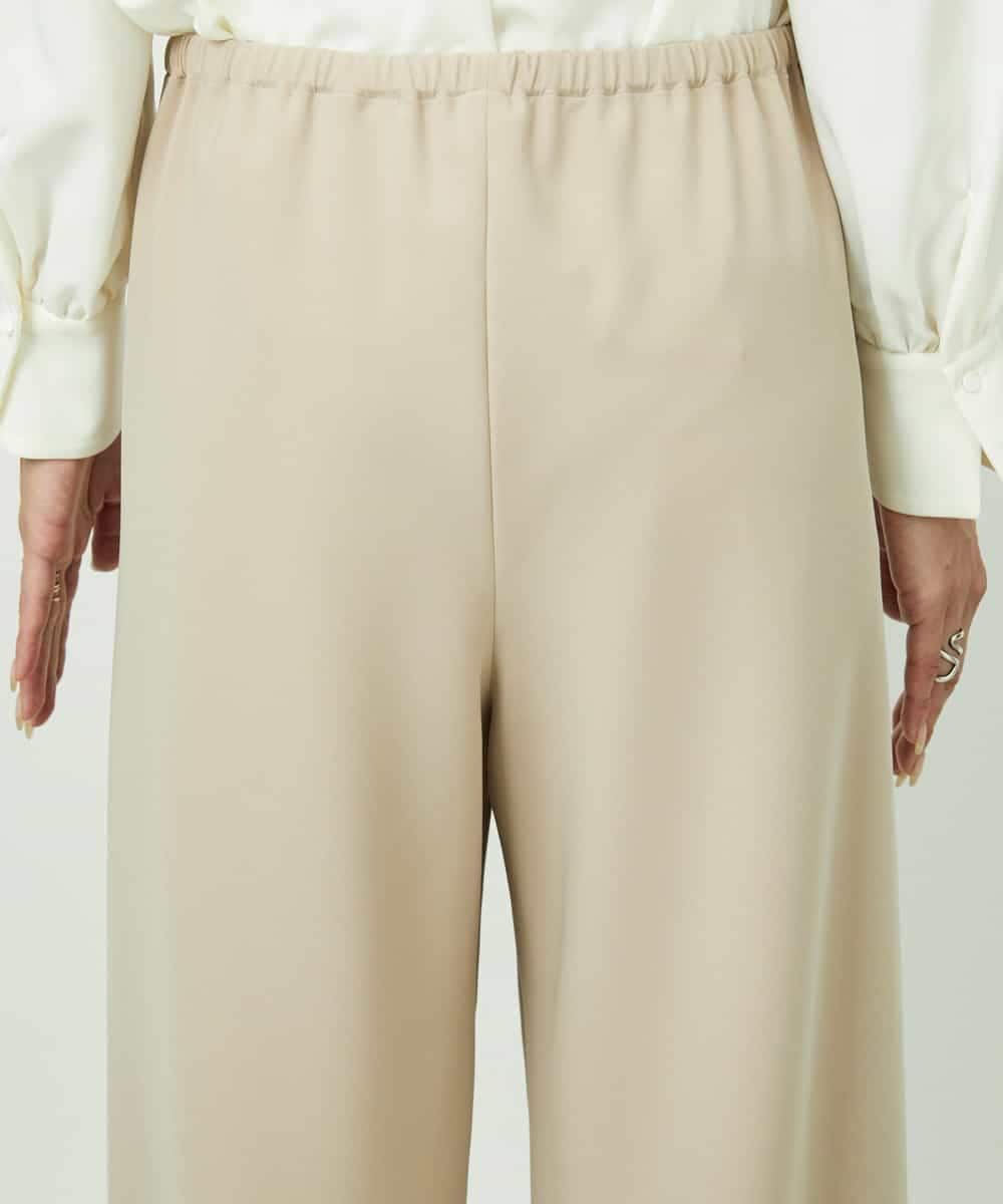 FMLDD02220 MICHEL KLEIN(ミッシェルクラン) [コージーボトム]シームレスワイドパンツ ベージュ