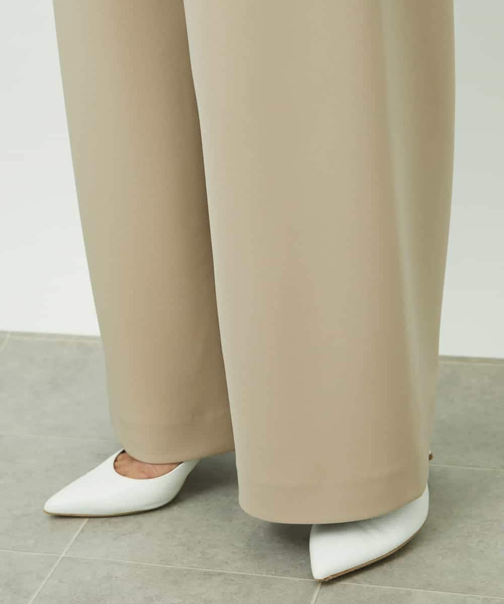 FMLDD02220 MICHEL KLEIN(ミッシェルクラン) [コージーボトム]シームレスワイドパンツ ベージュ