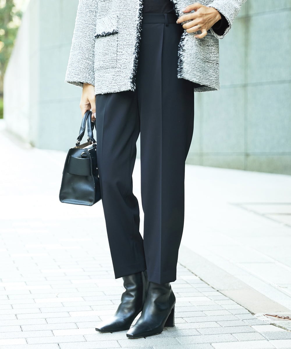 FMLDD05200 MICHEL KLEIN(ミッシェルクラン) テーパードパンツ ライトグレー