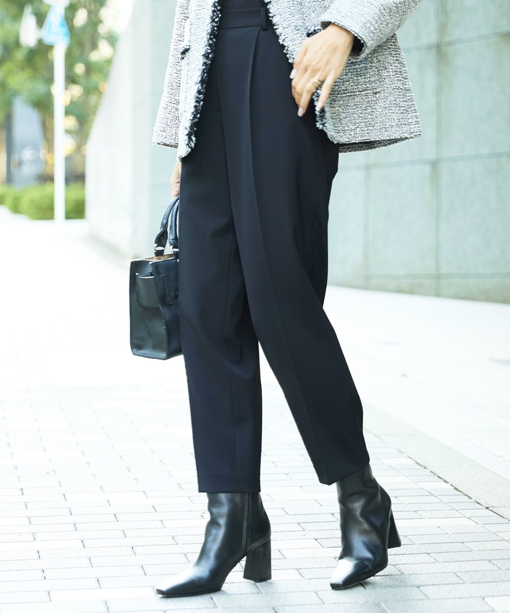 FMLDD05200 MICHEL KLEIN(ミッシェルクラン) テーパードパンツ ライトグレー