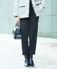 FMLDD05200 MICHEL KLEIN(ミッシェルクラン) テーパードパンツ ブラック