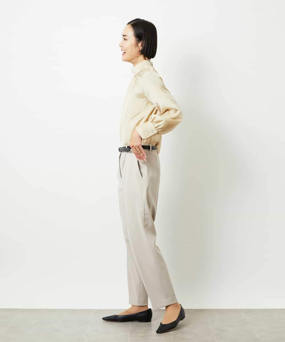 FMLDD05200 MICHEL KLEIN(ミッシェルクラン) テーパードパンツ ライトグレー