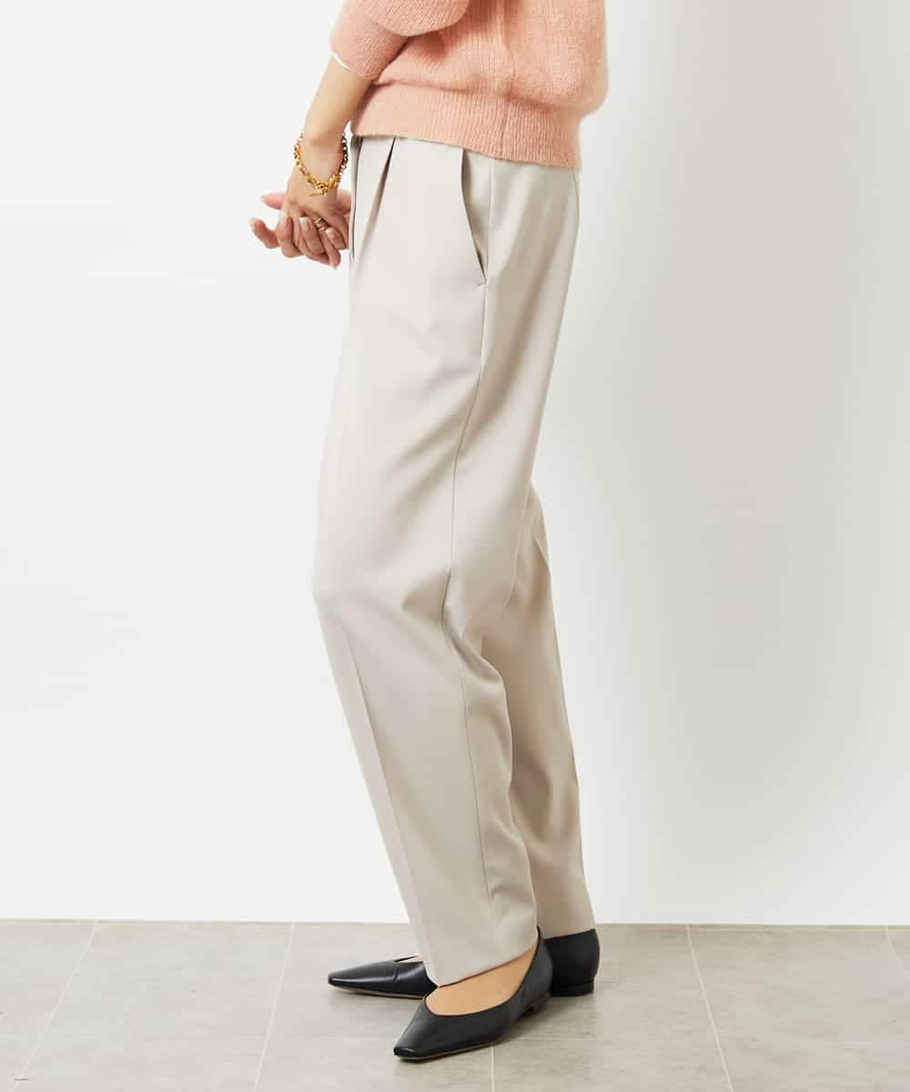 FMLDD05200 MICHEL KLEIN(ミッシェルクラン) テーパードパンツ ライトグレー