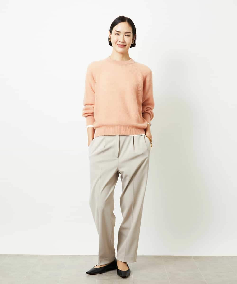 FMLDD05200 MICHEL KLEIN(ミッシェルクラン) テーパードパンツ ライトグレー