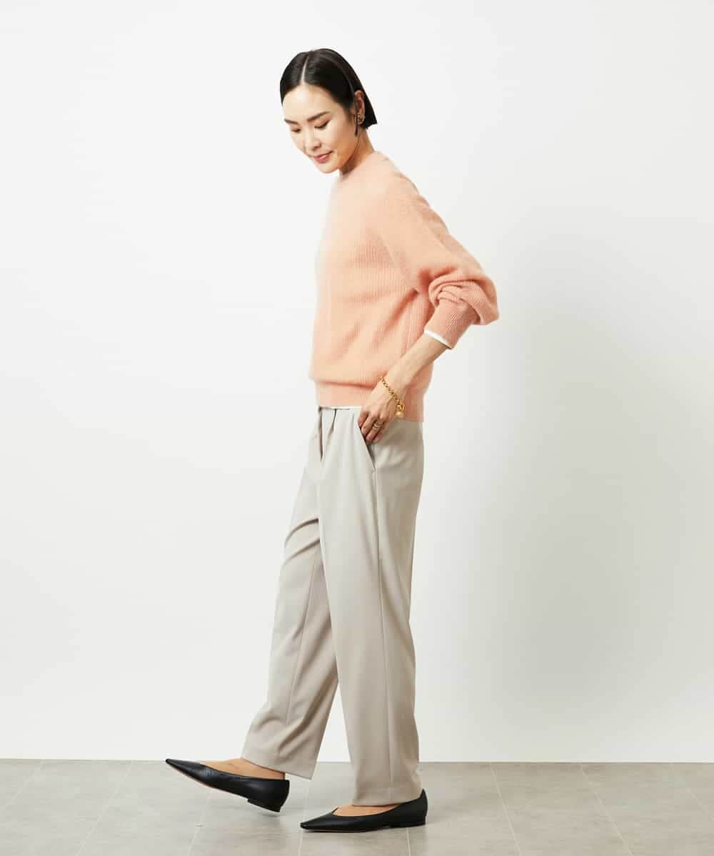 FMLDD05200 MICHEL KLEIN(ミッシェルクラン) テーパードパンツ ライトグレー