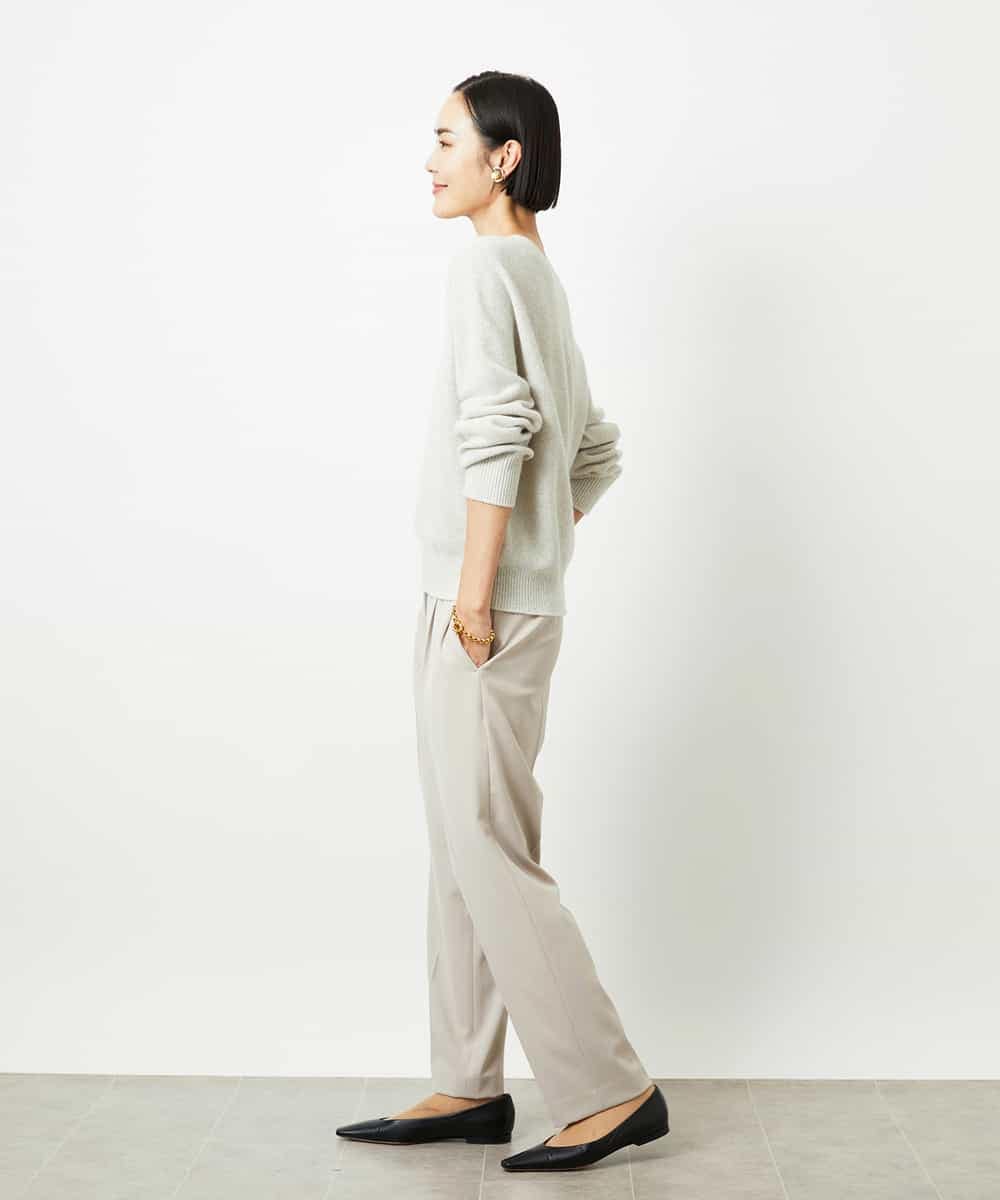 FMLDD05200 MICHEL KLEIN(ミッシェルクラン) テーパードパンツ ライトグレー