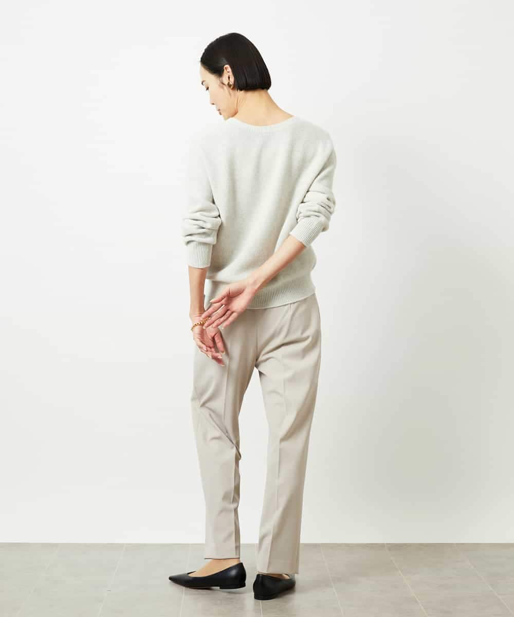 FMLDD05200 MICHEL KLEIN(ミッシェルクラン) テーパードパンツ ライトグレー