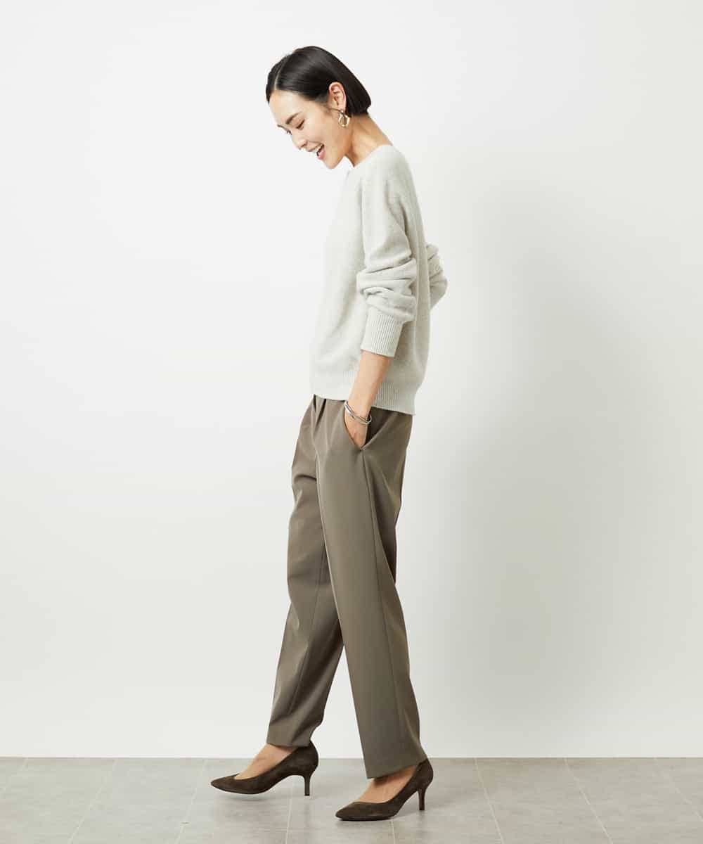 FMLDD05200 MICHEL KLEIN(ミッシェルクラン) テーパードパンツ ライトグレー