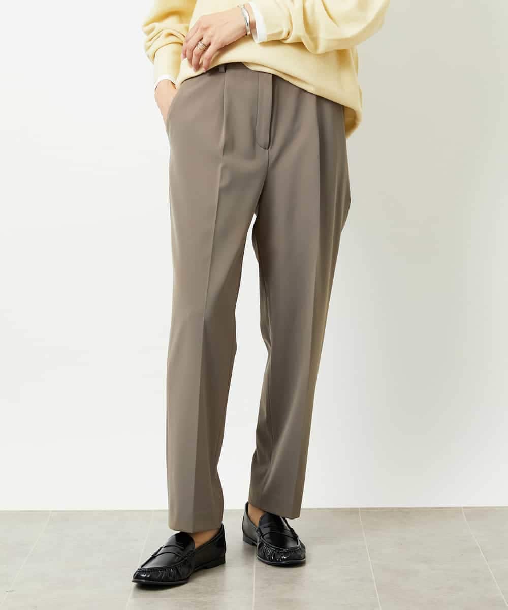 FMLDD05200 MICHEL KLEIN(ミッシェルクラン) テーパードパンツ ライトグレー