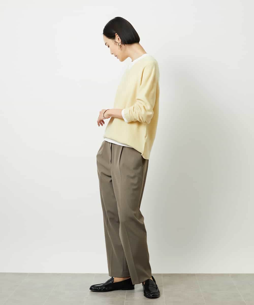 FMLDD05200 MICHEL KLEIN(ミッシェルクラン) テーパードパンツ ライトグレー