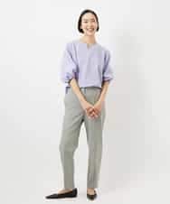 FMLDD10270 MICHEL KLEIN(ミッシェルクラン) [2WAYストレッチ]テーパードパンツ ライトグレー