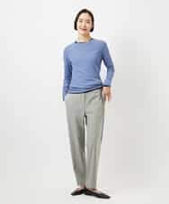 FMLDD10270 MICHEL KLEIN(ミッシェルクラン) [2WAYストレッチ]テーパードパンツ ライトグレー