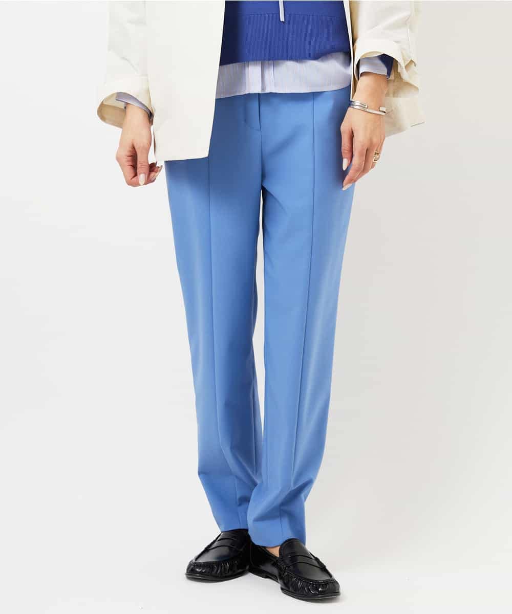 FMLDD10270 MICHEL KLEIN(ミッシェルクラン) [2WAYストレッチ]テーパードパンツ ライトグレー