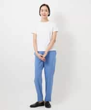 FMLDD10270 MICHEL KLEIN(ミッシェルクラン) [2WAYストレッチ]テーパードパンツ ライトグレー