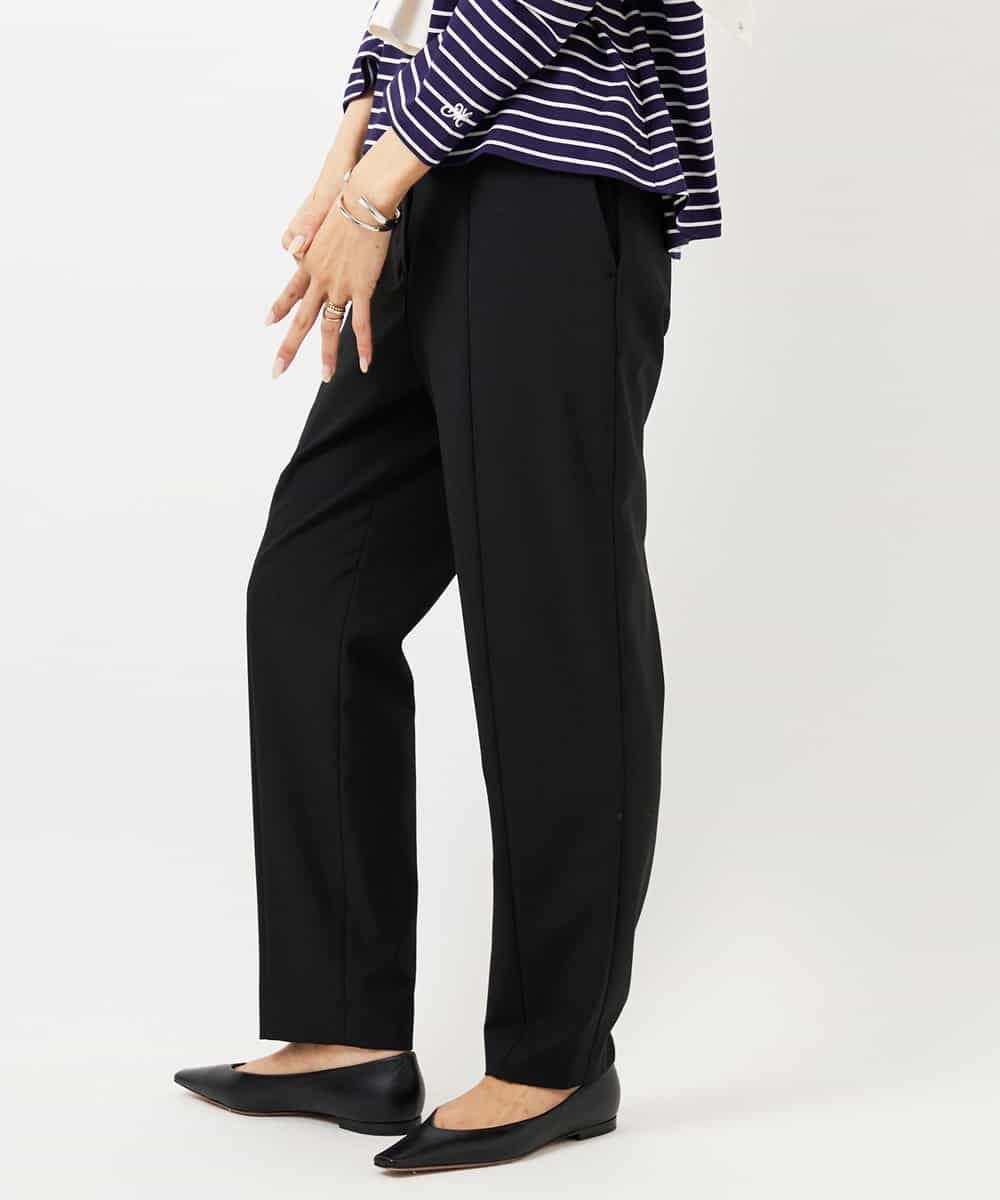 FMLDD10270 MICHEL KLEIN(ミッシェルクラン) [2WAYストレッチ]テーパードパンツ ライトグレー