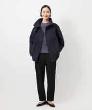 FMLDD10270 MICHEL KLEIN(ミッシェルクラン) [2WAYストレッチ]テーパードパンツ ライトグレー