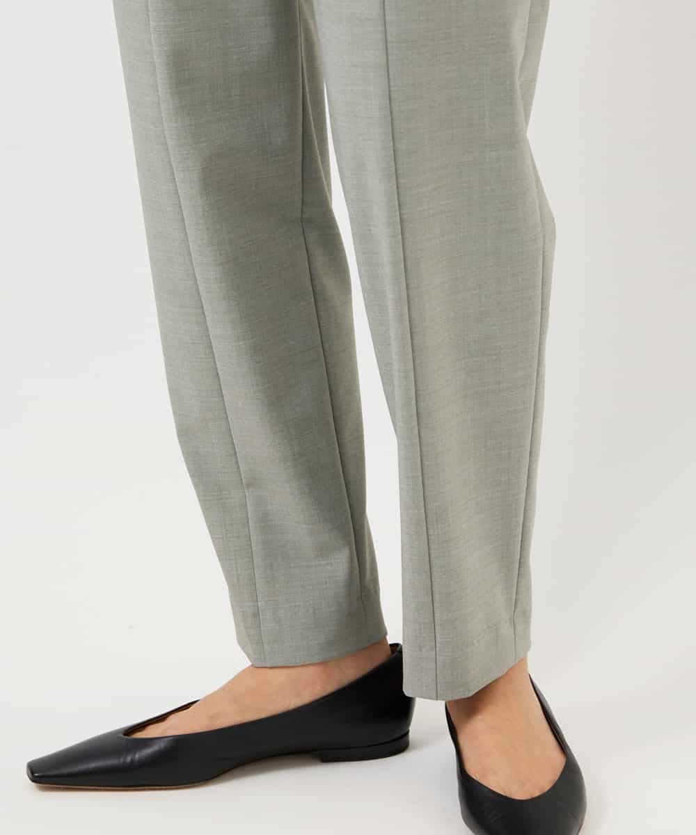 FMLDD10270 MICHEL KLEIN(ミッシェルクラン) [2WAYストレッチ]テーパードパンツ ライトグレー