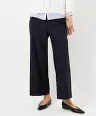 FMLDD11230 MICHEL KLEIN(ミッシェルクラン) [2WAYストレッチ]定番ワイドパンツ ネイビー