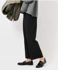 FMLDD11230 MICHEL KLEIN(ミッシェルクラン) [2WAYストレッチ]定番ワイドパンツ ブラック