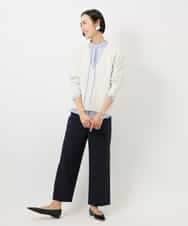 FMLDD11230 MICHEL KLEIN(ミッシェルクラン) [2WAYストレッチ]定番ワイドパンツ ブラック