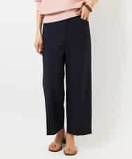 FMLDD11230 MICHEL KLEIN(ミッシェルクラン) [2WAYストレッチ]定番ワイドパンツ ブラック