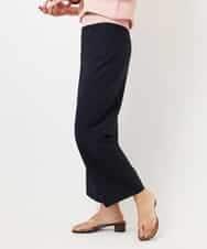 FMLDD11230 MICHEL KLEIN(ミッシェルクラン) [2WAYストレッチ]定番ワイドパンツ ブラック