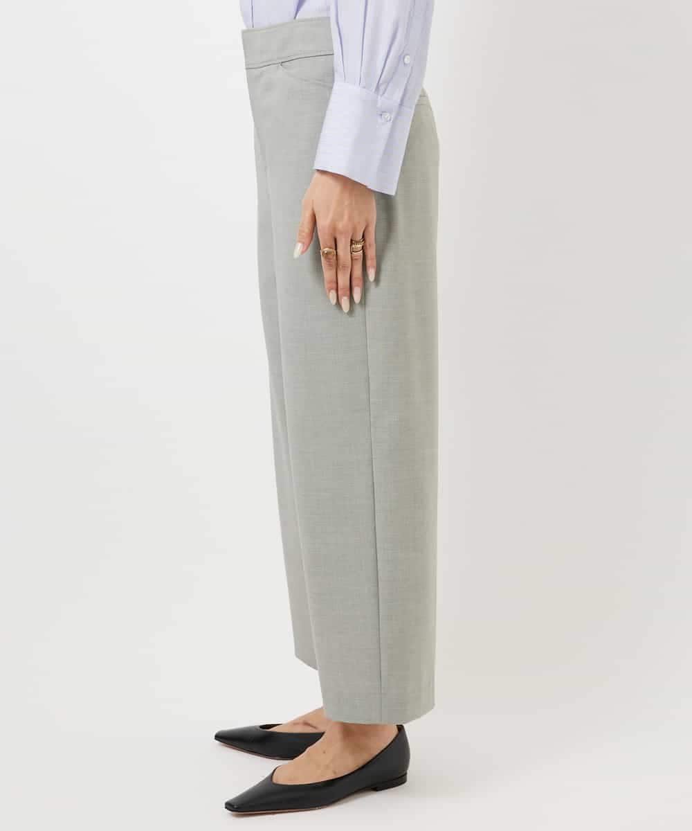 FMLDD11230 MICHEL KLEIN(ミッシェルクラン) [2WAYストレッチ]定番ワイドパンツ ブラック