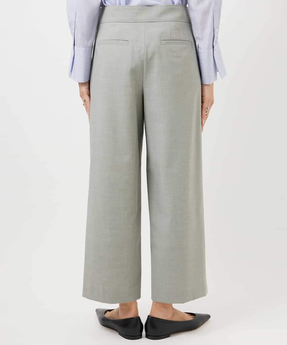 FMLDD11230 MICHEL KLEIN(ミッシェルクラン) [2WAYストレッチ]定番ワイドパンツ ブラック