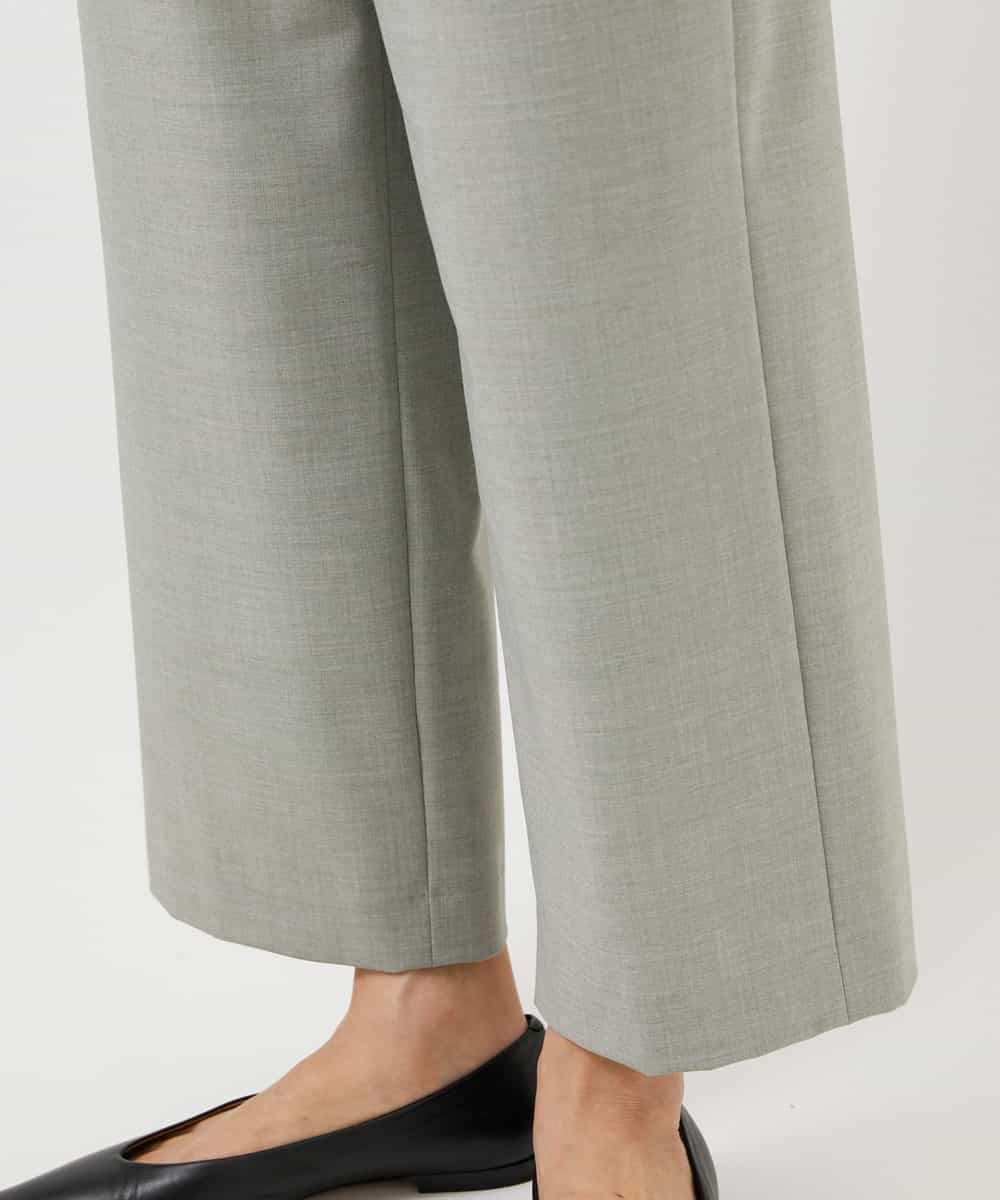 FMLDD11230 MICHEL KLEIN(ミッシェルクラン) [2WAYストレッチ]定番ワイドパンツ ブラック