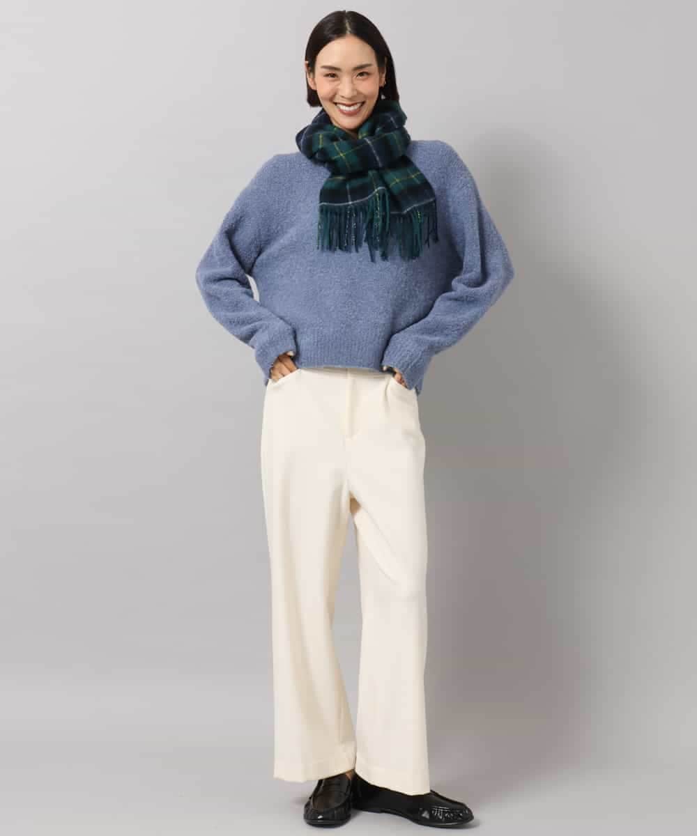 FMLDG53180 MICHEL KLEIN(ミッシェルクラン) [定番人気]裏起毛ワイドパンツ ブラック