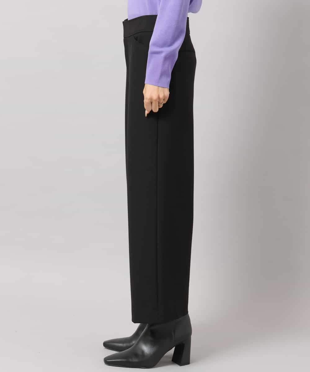 FMLDG53180 MICHEL KLEIN(ミッシェルクラン) [定番人気]裏起毛ワイドパンツ ブラック