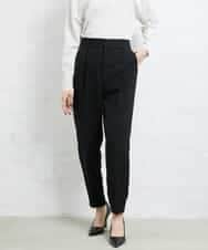 FMLDV15230 MICHEL KLEIN(ミッシェルクラン) [セットアップ対応]ジョーゼットタックパンツ ブラック(94)