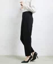 FMLDV15230 MICHEL KLEIN(ミッシェルクラン) [セットアップ対応]ジョーゼットタックパンツ ブラック(94)
