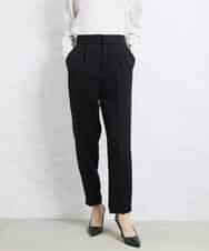 FMLDV15230 MICHEL KLEIN(ミッシェルクラン) [セットアップ対応]ジョーゼットタックパンツ ブラック(94)
