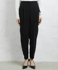 FMLDV15230 MICHEL KLEIN(ミッシェルクラン) [セットアップ対応]ジョーゼットタックパンツ ブラック(94)