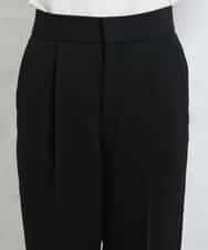 FMLDV15230 MICHEL KLEIN(ミッシェルクラン) [セットアップ対応]ジョーゼットタックパンツ ブラック(94)