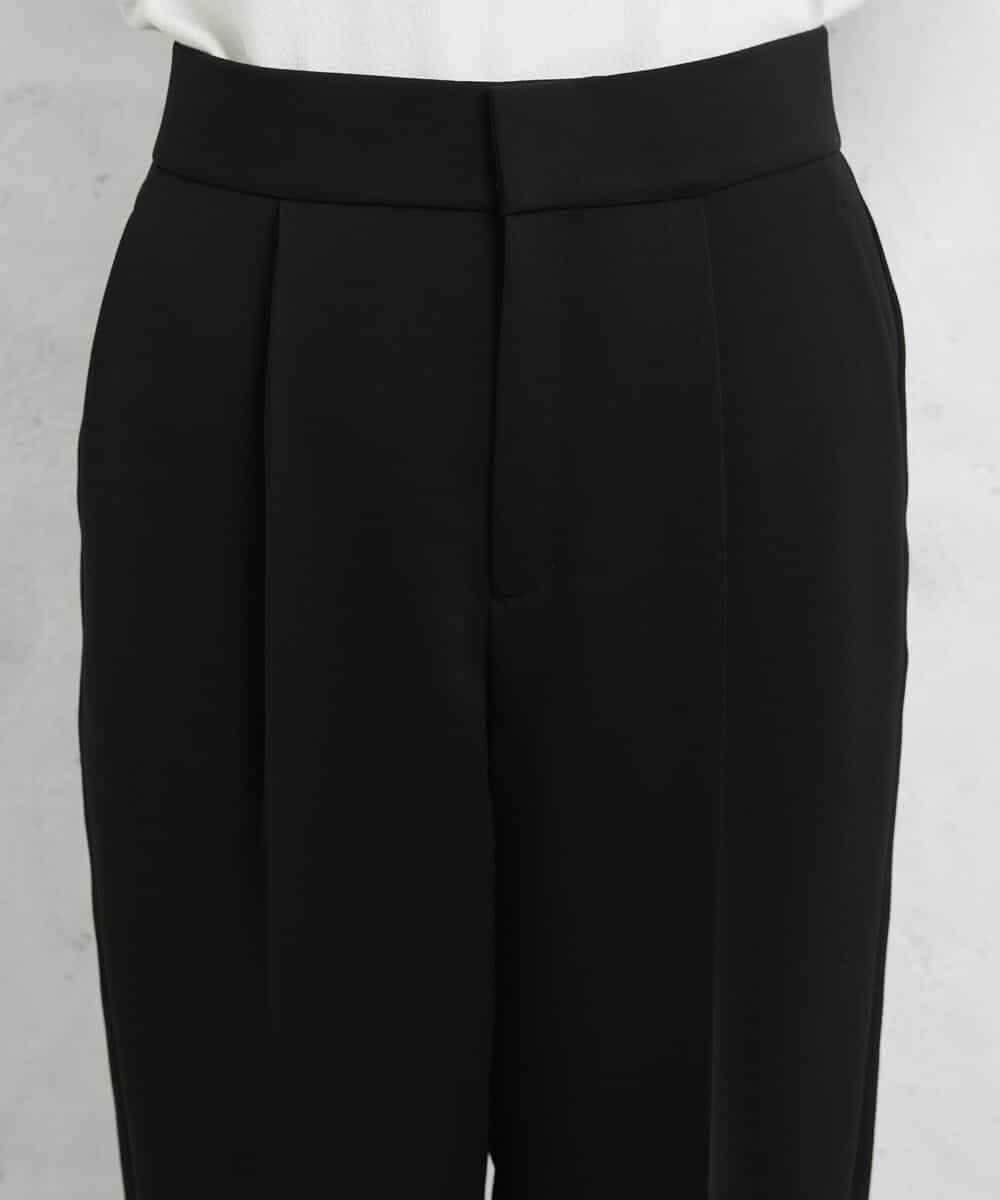 FMLDV15230 MICHEL KLEIN(ミッシェルクラン) [セットアップ対応]ジョーゼットタックパンツ ブラック(94)