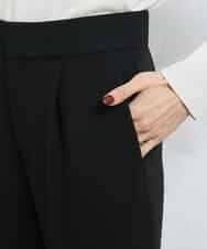 FMLDV15230 MICHEL KLEIN(ミッシェルクラン) [セットアップ対応]ジョーゼットタックパンツ ブラック(94)