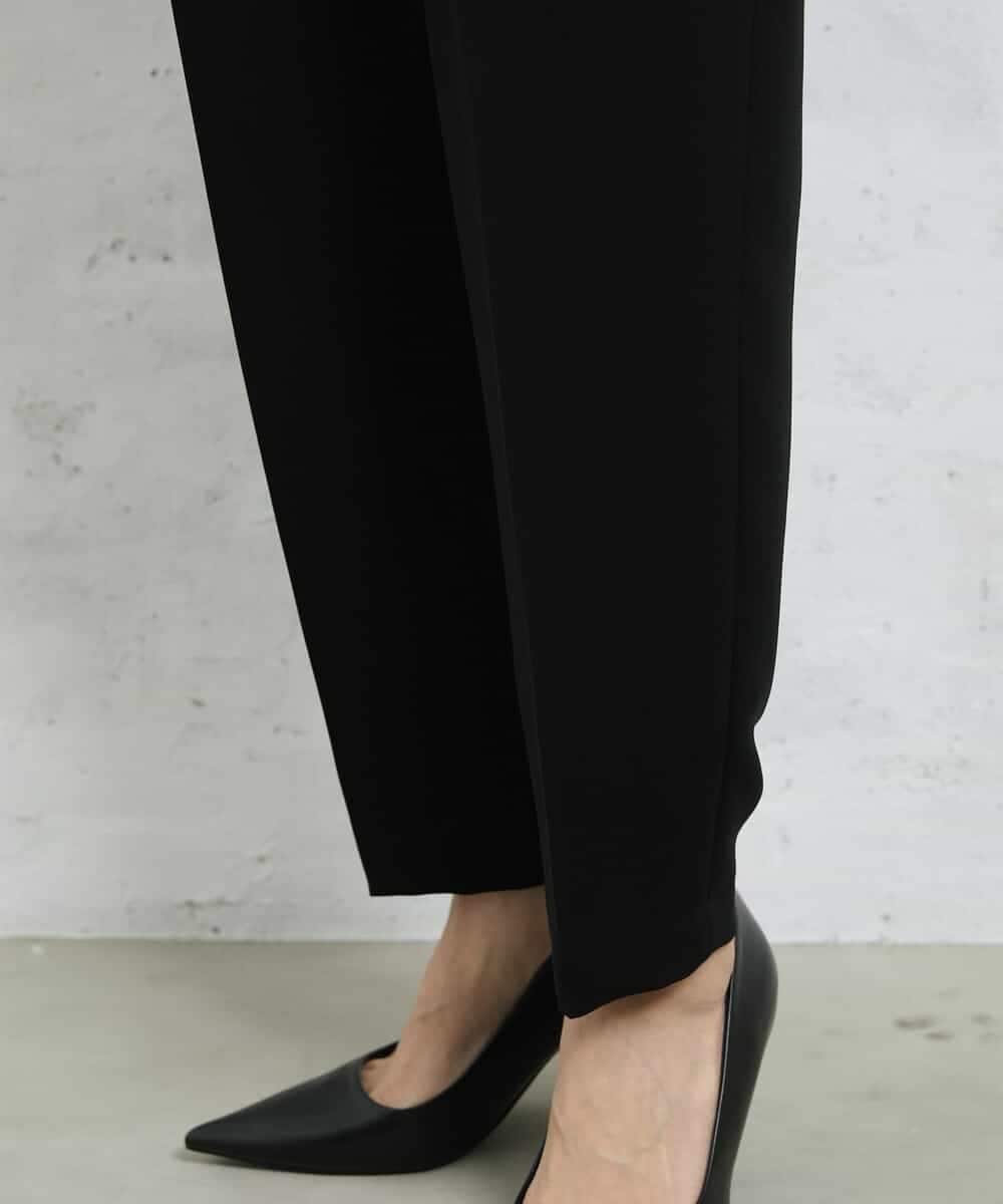 FMLDV15230 MICHEL KLEIN(ミッシェルクラン) [セットアップ対応]ジョーゼットタックパンツ ブラック(94)