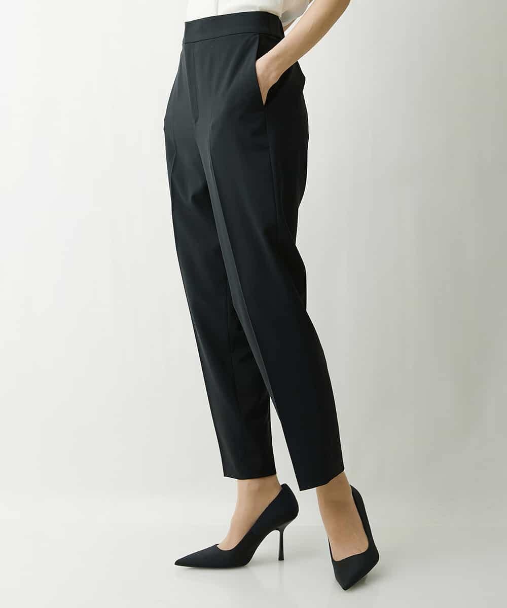 FMLFS19230 MICHEL KLEIN(ミッシェルクラン) [セットアップ対応]ストレッチテーパードパンツ ブラック(94)