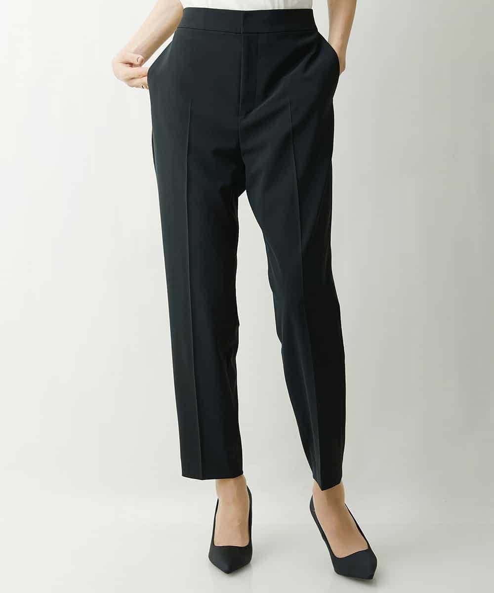 FMLFS19230 MICHEL KLEIN(ミッシェルクラン) [セットアップ対応]ストレッチテーパードパンツ ブラック(94)