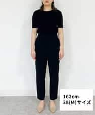 FMLFS19230 MICHEL KLEIN(ミッシェルクラン) [セットアップ対応]ストレッチテーパードパンツ ブラック(94)