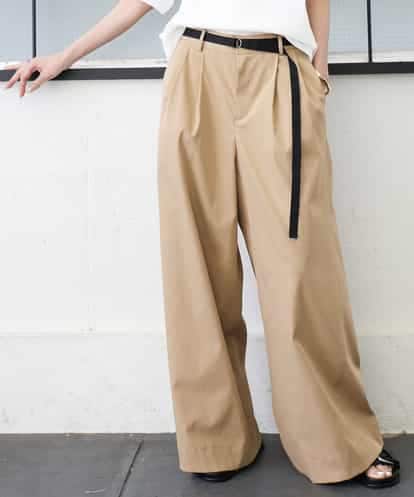 FMLGA06250 MICHEL KLEIN タックワイドチノパンツ